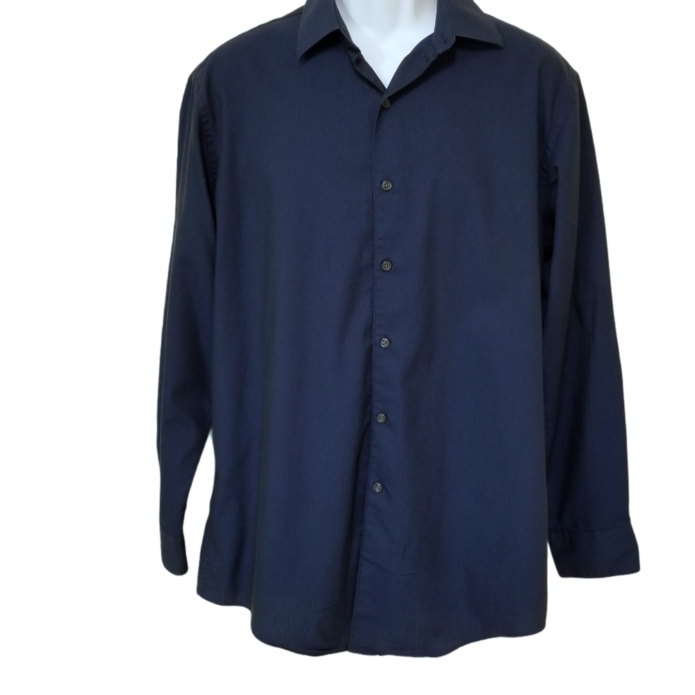 Alfani Fitted Stretch Fabric Long Sleeve Shirt
